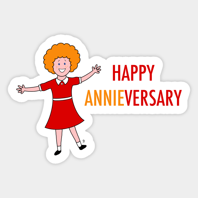 Happy Annie-versary Sticker by GarryVaux